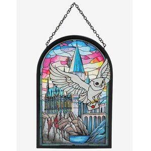 Harry Potter Hedwig Hogwarts Stained Glass Wall Art